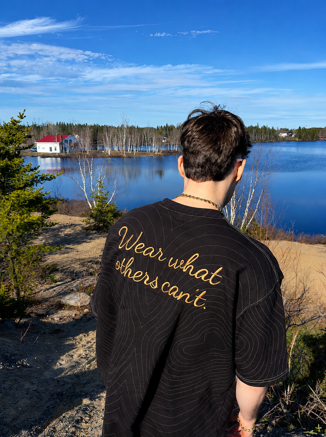 NSI Ghost Line V2 — Obsidian Sand Jersey T-Shirt (13 Made)