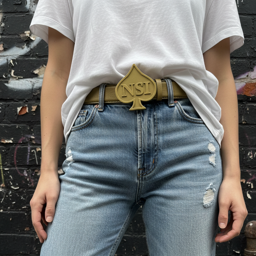ACE DIVISION – Luxury Leather Tech-Buckle Belt