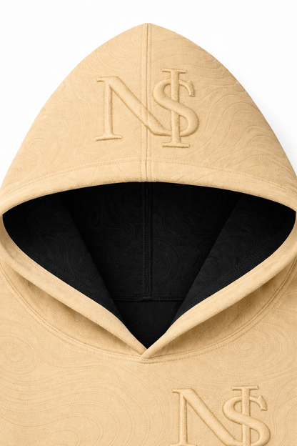 NSI Ghost Line V2 Hoodie — Only 12 Made (Numbered 1–12) — Sand Obsidian