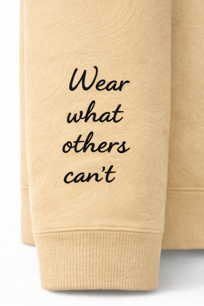 NSI Ghost Line V2 Hoodie — Only 12 Made (Numbered 1–12) — Sand Obsidian