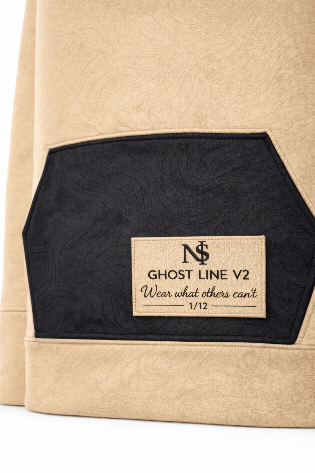 NSI Ghost Line V2 Hoodie — Only 12 Made (Numbered 1–12) — Sand Obsidian