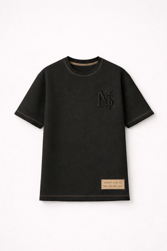 NSI Ghost Line V2 — Obsidian Sand Jersey T-Shirt (13 Made)
